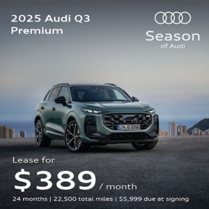 front facing 2025 Audi Q3 parked